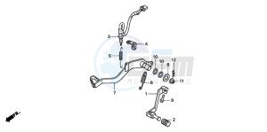 NX500 DOMINATOR drawing PEDAL