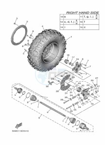 YXE1000EWS YX10ERPSN (B4MD) drawing REAR WHEEL 2