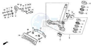 CM125C drawing STEERING STEM