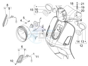 LX 150 4T USA drawing Head lights - Turn signal lamps