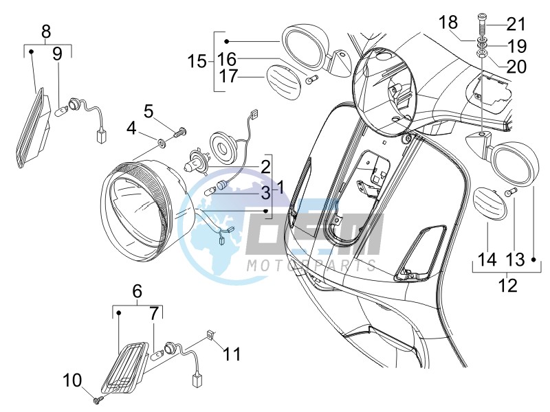 Head lights - Turn signal lamps