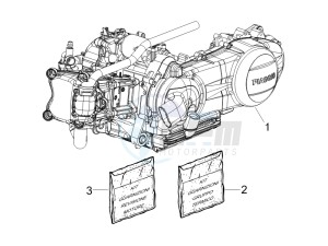 GTS 300 4T 4V IE ABS E3-E4 (NAFTA) drawing Engine, assembly