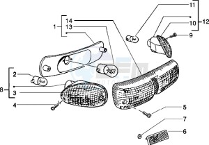 Typhoon 50 XR drawing Rear tail lamp