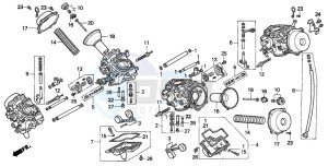 ST1100 drawing CARBURETOR (COMPONENT PARTS)