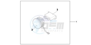 NC700XDD NC700X Dual Cluth ABS 2ED - (2ED) drawing KIT,FR LED FOG LA