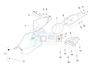 RS4 125 4T (AU, CA, EU, HK, J, RU, S, USA) drawing Saddle