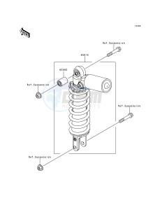 ZX 600 G [NINJA ZX-6R] (G1-G2) [NINJA ZX-6R] drawing SHOCK ABSORBER-- S- -