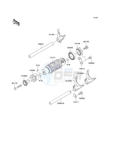 ER 650 A [ER-6N (AUSTRALIAN] (A6F-A8F) A7F drawing GEAR CHANGE DRUM_SHIFT FORK-- S- -