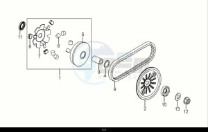 JET 14 50 (XC05W2-EU) (E5) (M1) drawing MOVABLE DRIVE FACE ASSY