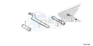 CRF450RF CRF450R Europe Direct - (ED) drawing TOOLS