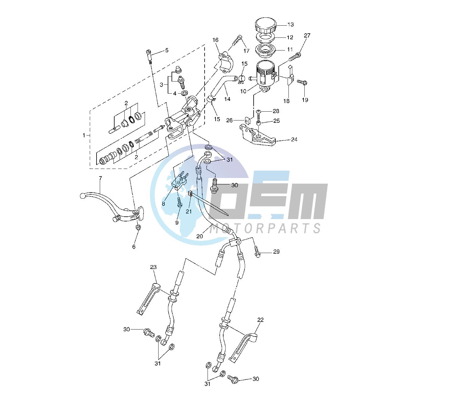 FRONT MASTER CYLINDER