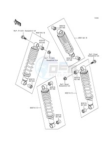 KLF 300 B [BAYOU 300] (B1-B4) [BAYOU 300] drawing SHOCK ABSORBER