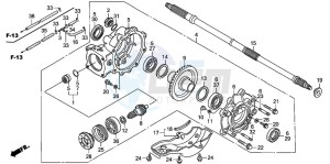 TRX400FA FOURTRAX AT drawing FINAL DRIVEN GEAR