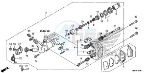 TRX500FM5H Europe Direct - (ED) drawing REAR BRAKE CALIPER