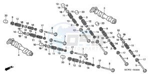 VFR800A9 ED / ABS MME TWO drawing CAMSHAFT/VALVE (FRONT)