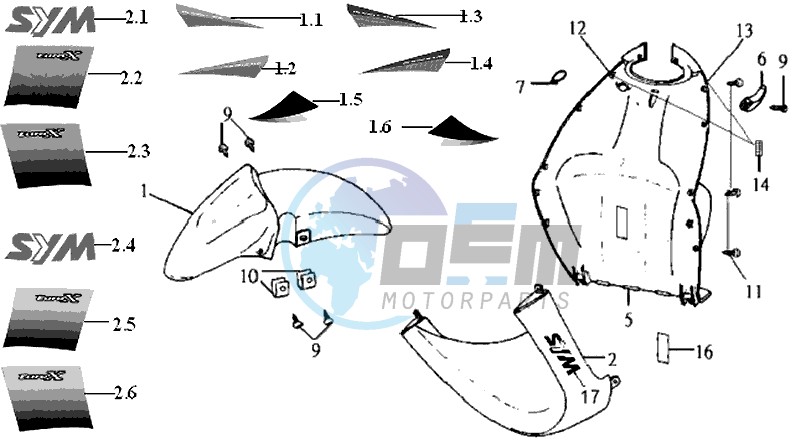 FR PLATE / FRONT FENDER