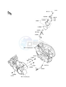 KRF 750 G [TERYX 750 FI 4X4] (G9F) G9F drawing GEAR CHANGE MECHANISM