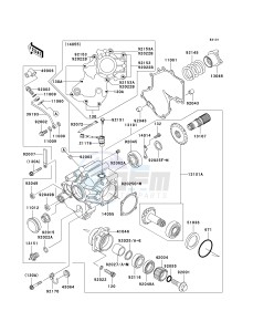 VN 1500 B [VULCAN 88 SE] (B1-B3) N6F drawing FRONT BEVEL GEAR