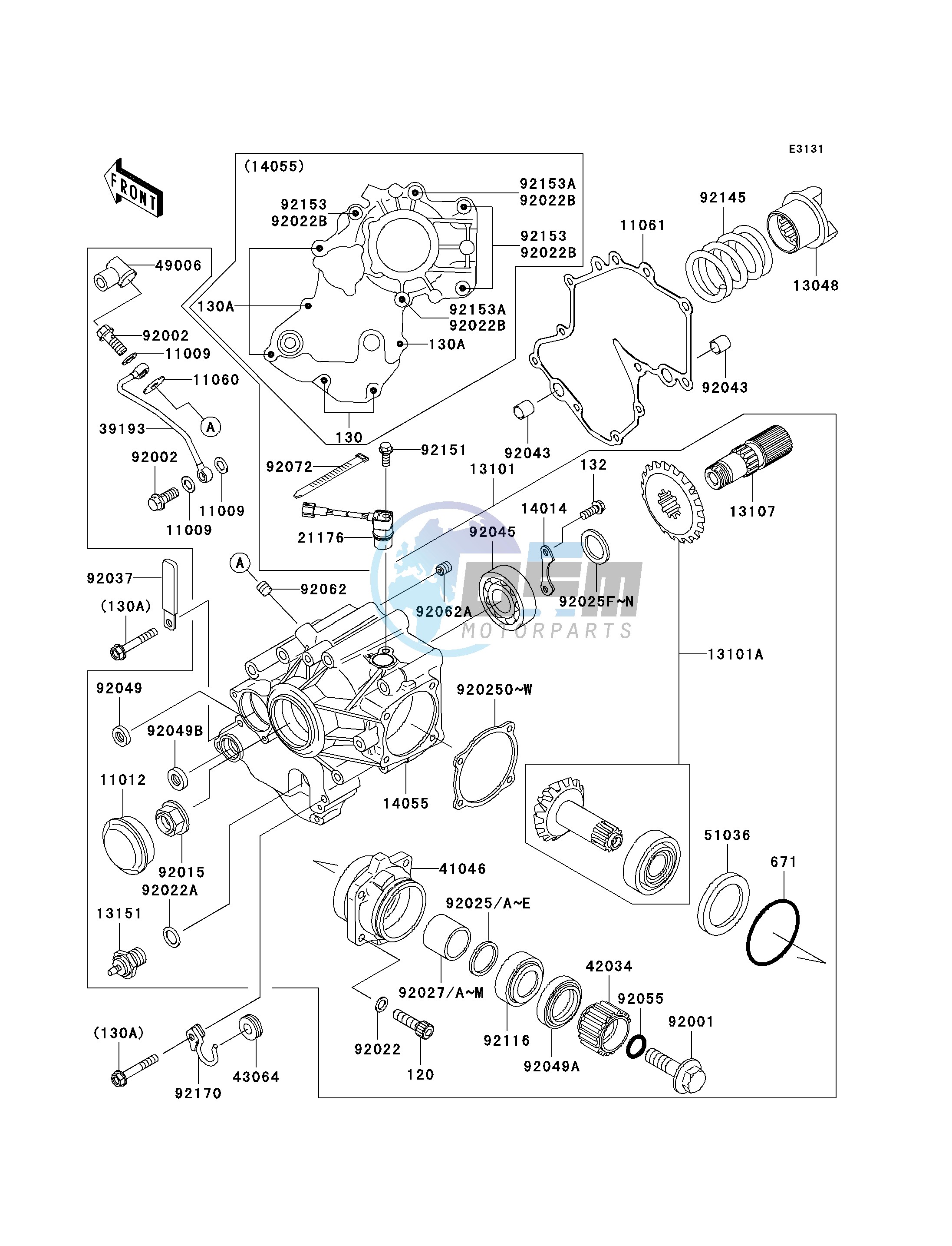 FRONT BEVEL GEAR