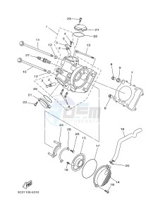 YFM450FWAD YFM45FGPD GRIZZLY 450 EPS (1CTP 1CTR 1CTS) drawing CYLINDER HEAD