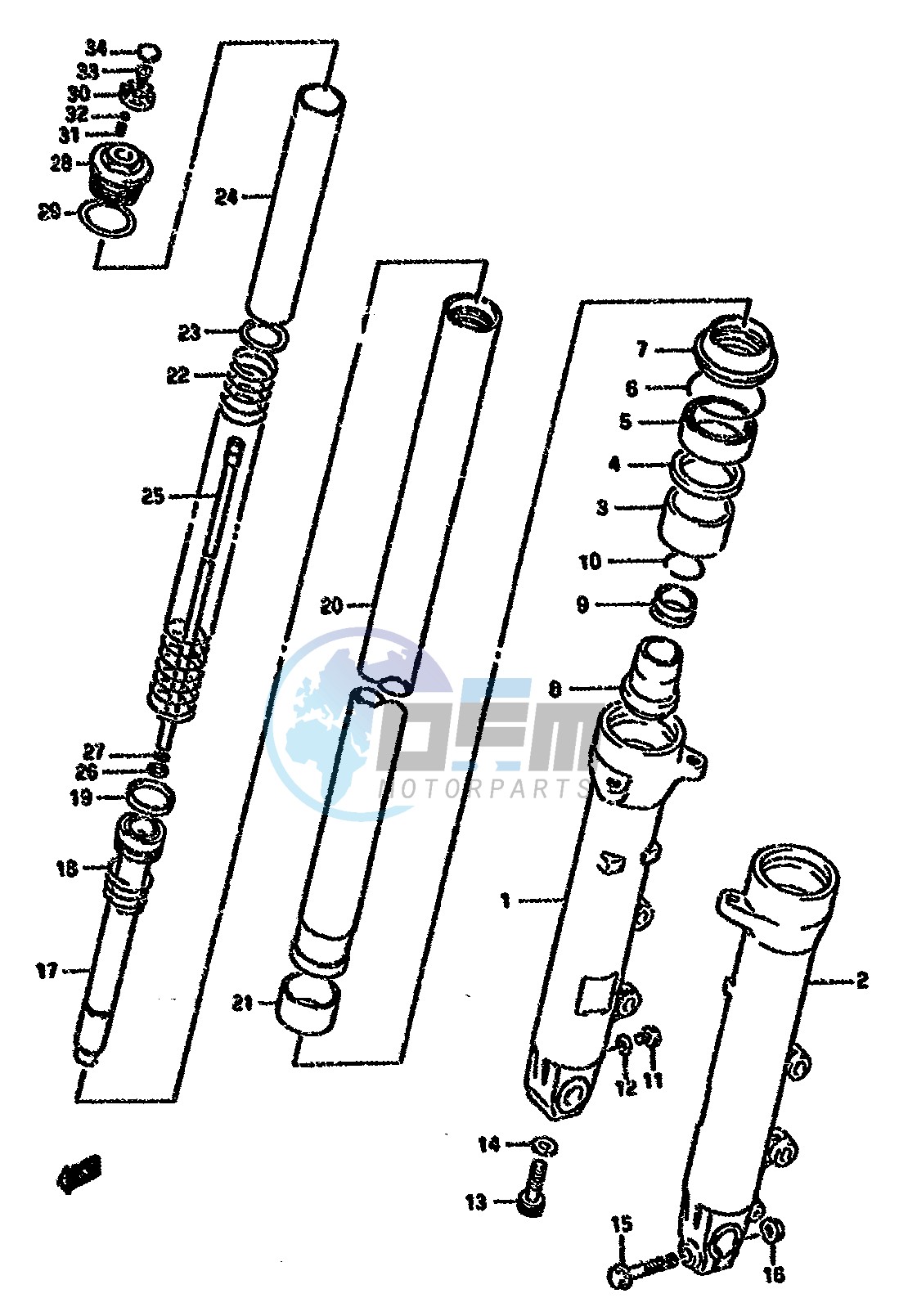 FRONT DAMPER (MODEL K L M N P R)