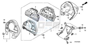 CB600F3A France - (F / CMF ST) drawing METER