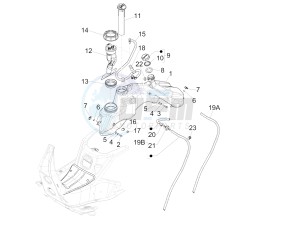 GTS 300 ie Super (EMEA, APAC) (AU, HK, IN, IT, J, SG, TW, UK) drawing Fuel tank