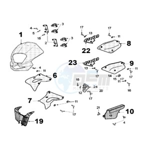 XPS 125CT EU drawing COWLING