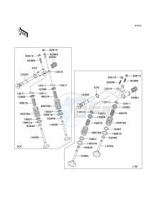 EX 500 D [NINJA 500R] (D6F-D9F) D6F drawing VALVE-- S- -