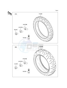 ZX 600 P [NINJA ZX-6R] (7F-8FA) P8FA drawing TIRES