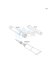 KX250F KX250T8F EU drawing Owner's Tools