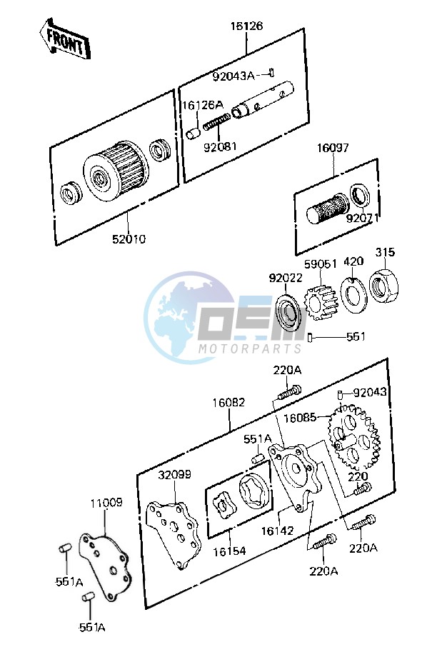 OIL PUMP_OIL FILTER -- 84-85 C2_C3- -