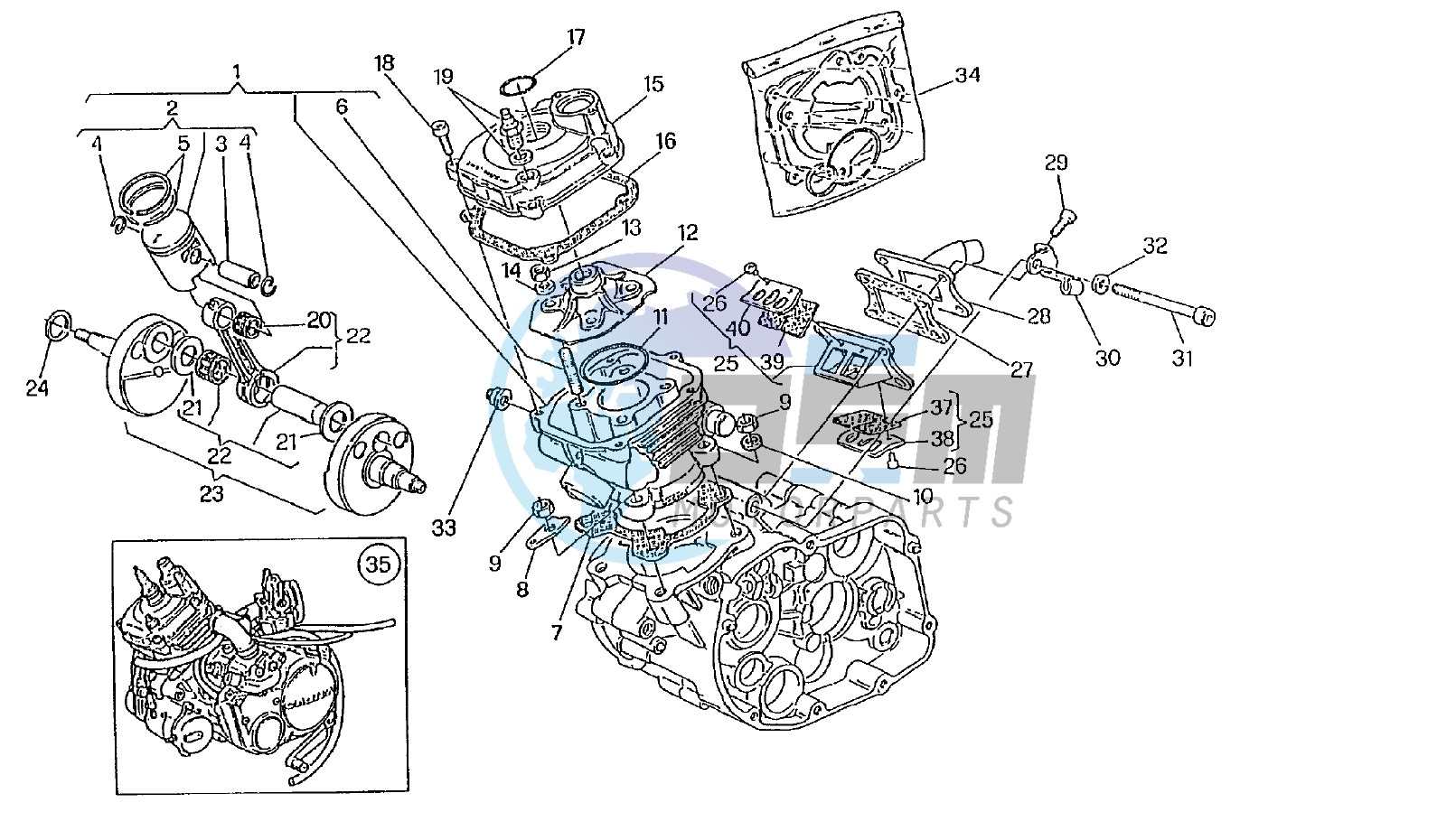 CRANKSHAFT - CYLINDER 75