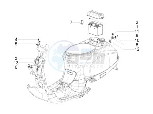 S 125 4T ie E3 Vietnam drawing Control switches - Battery - Horn