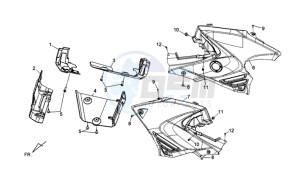 QUAD RAIDER 600 LE CHASSIS LONG drawing COWLING