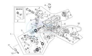 RSV 1000 Tuono drawing Throttle body