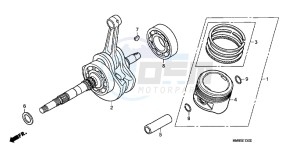 TRX250TMC drawing CRANKSHAFT/ PI STON