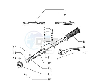 PX 125 E drawing Gear speed grip