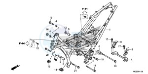 NC700DC Integra E drawing FRAME BODY