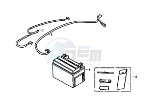 SYMPHONY ST 125I/ABS (XB12WW-EU) (E4) (L8-M0) drawing BATTERY / TOOL KIT