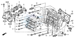 FJS400D9 F / CMF drawing CYLINDER HEAD