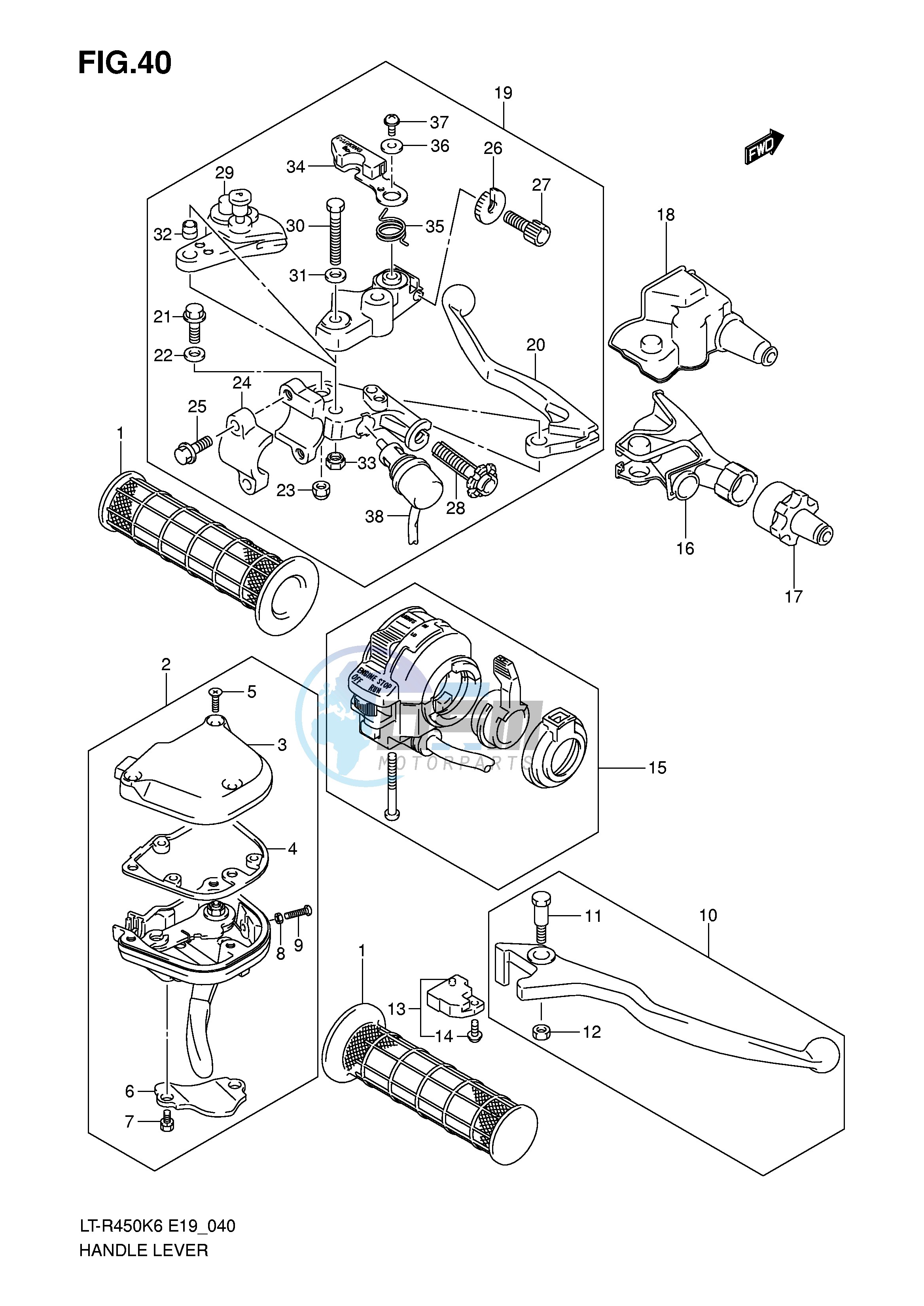 HANDLE LEVER (MODEL K6 K7 K8)