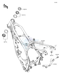 KX85 KX85CEF EU drawing Frame