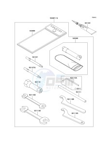 KSF 250 A [MOJAVE 250] (A15-A18) [MOJAVE 250] drawing OWNERS TOOLS