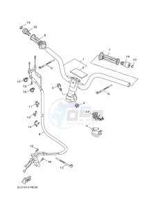 XC125R YW125 SKYLINER S (2PE2) drawing STEERING HANDLE & CABLE