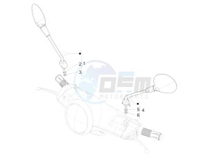 PRIMAVERA 50 4T 4V NOABS E2 (NAFTA) drawing Driving mirror/s