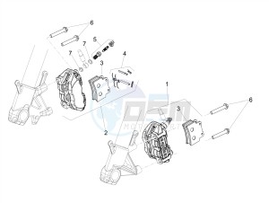 DORSODURO 900 E4 ABS (EMEA) drawing Front brake caliper