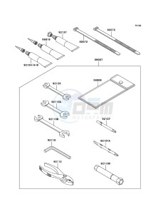 JET SKI ULTRA 300X JT1500HBF EU drawing Owner's Tools