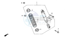 TRX300EX FOURTRAX 300 EX drawing REAR CUSHION