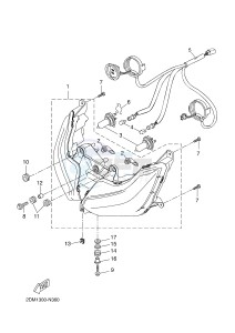 YP125RA (ABS) X-MAX 250 ABS (2DL9 2DL9 2DL9 2DL9) drawing HEADLIGHT